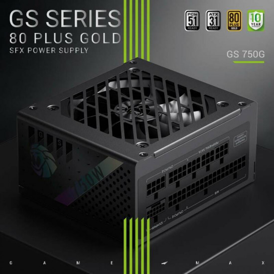 Блок живлення GameMax GS 750G V25 Black 750W