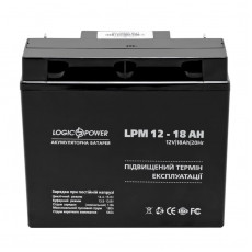 Акумуляторна батарея LogicPower LPM 12V 18AH (LPM 12 - 18 AH) AGM