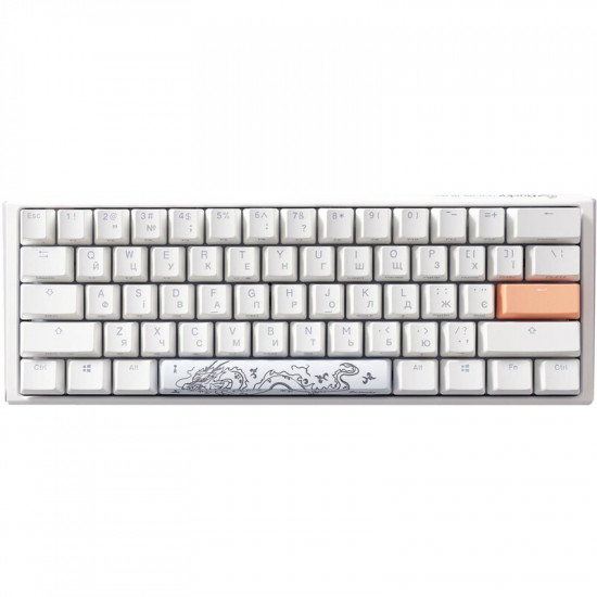 Клавіатура Ducky One 3 Mini Cherry MX Red RGB UA USB White (DKON2161ST-RUAPXPWWWSC1)