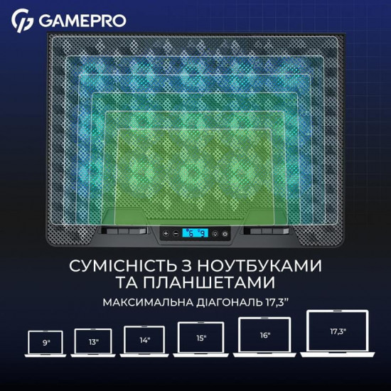 Охолоджуюча підставка для ноутбука GamePro CP1140