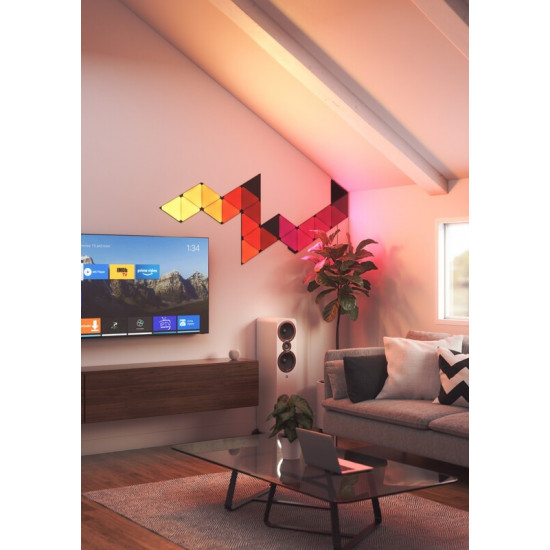Додаткові панелі Nanoleaf Shapes Ultra Black Triangles Expansion Pack, Apple HomeKit, 3 шт. (NL47-0101TW-3PK)