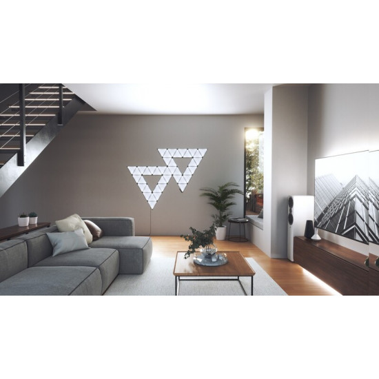 Додаткові панелі Nanoleaf Shapes Ultra Black Triangles Expansion Pack, Apple HomeKit, 3 шт. (NL47-0101TW-3PK)