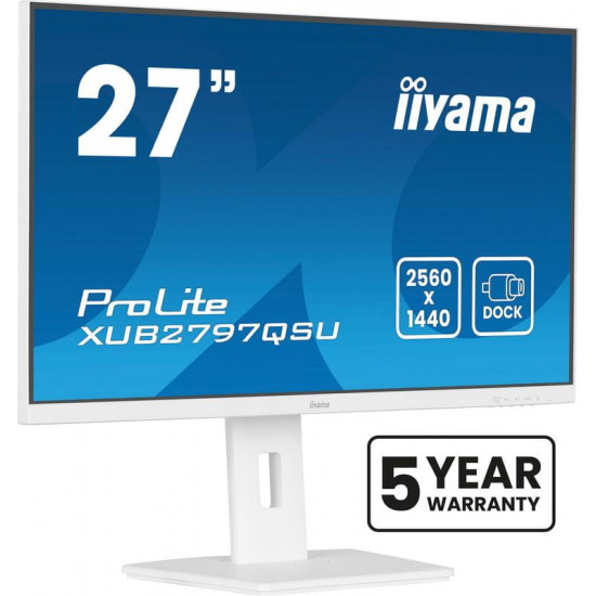 Монітор Iiyama 27" ProLite XUB2797QSU-W2 IPS White 100Hz