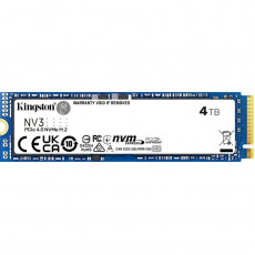 Накопичувач SSD 4TB M.2 NVMe Kingston NV3 M.2 2280 PCIe Gen4.0 x4 (SNV3S/4000G)