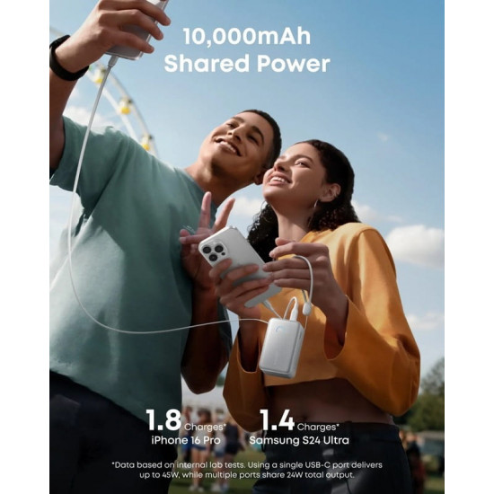 Універсальна мобільна батарея Anker Nano 10000mAh 45W White (A1638H21)