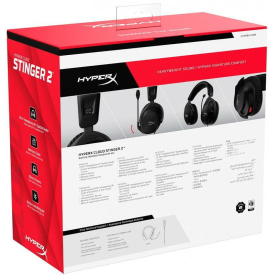 Гарнітура HyperX Cloud Stinger 2 3.5mm Black (519T1AA)