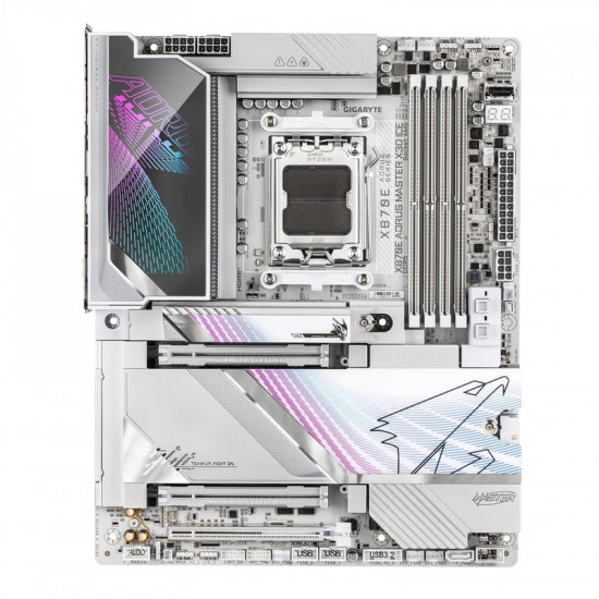 Материнська плата Gigabyte X870E Aorus Master X3D Ice Socket AM5