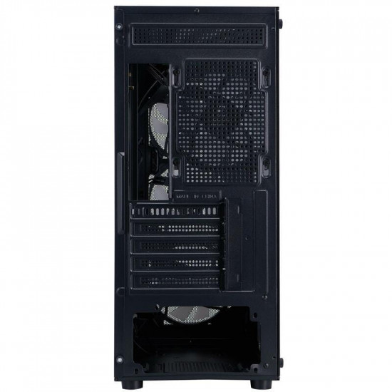 Корпус 1stPlayer FD3-M-BK-4F7 Black без БЖ