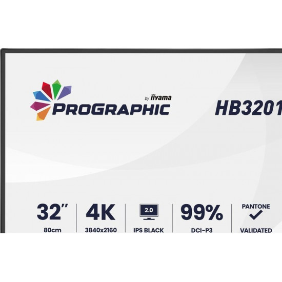 Монітор Iiyama 31.5" ProGraphic HB3201UHSNP-B1 IPS Black