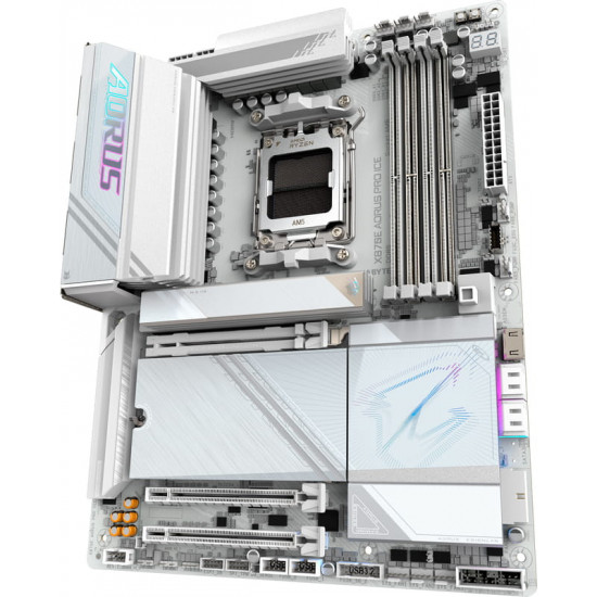 Материнська плата Gigabyte X870E Aorus Pro Ice Socket AM5