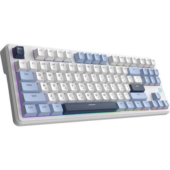 Клавіатура Ajazz AK870 V2 Flying Fish Switch White USB-C (AK870-V2-FF-BWB)