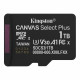 Карта пам`яті MicroSDXC 1TB UHS-I Class 10 Kingston Canvas Select Plus R150MB/s (SDCS3/1TBSP)