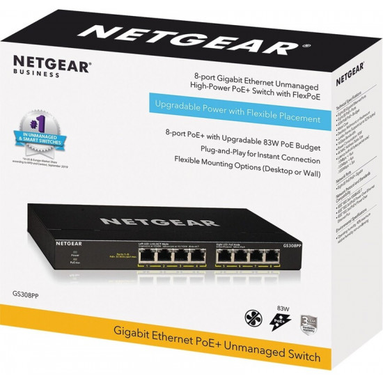 Комутатор Netgear GS308PP-100EUS