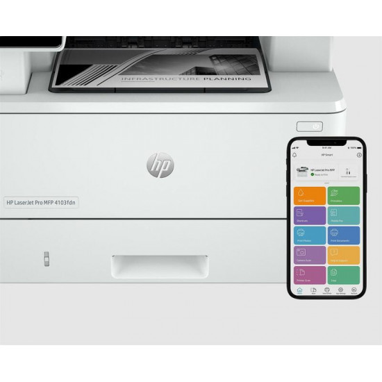 Багатофункційний пристрій А4 HP LaserJet Pro 4103fdn (2Z628A)