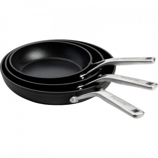 Набір сковорідок KitchenAid Forged Hardened Aluminium 3 предмети (CC005699-001)