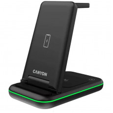 Бездротовий зарядний пристрій Canyon WS-304 15W Black (CNS-WCS304B)