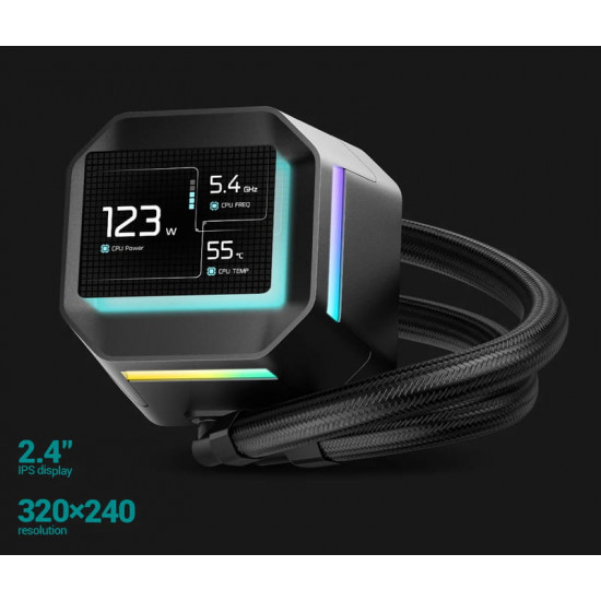 Система водяного охолодження DeepCool LM240 Black (R-LM240-BKDMMC-1)