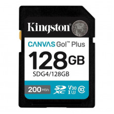 Карта пам`ятi SDXC 128GB UHS-I/U3 Class 10 Kingston Canvas Go! Plus R200/W200MB/s (SDG4/128GB)