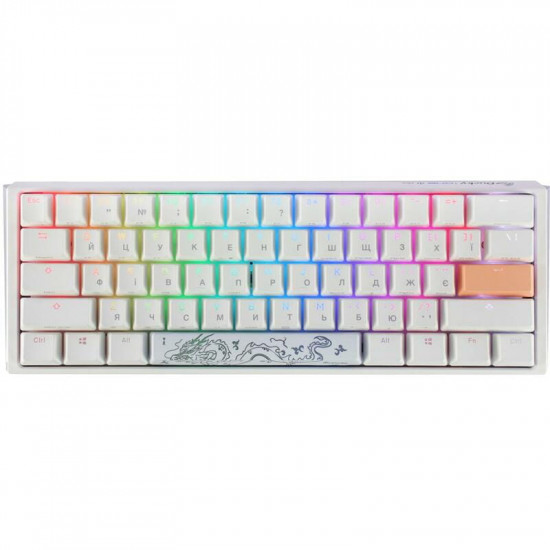 Клавіатура Ducky One 3 Mini Cherry MX Brown RGB UA USB White (DKON2161ST-BUAPXPWWWSC1)