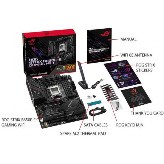 Материнська плата Asus ROG STRIX B650E-E GAMING WiFi Socket AM5