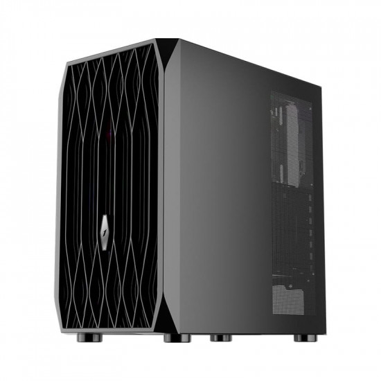 Корпус 1stPlayer AY7-BK-4F1 Black без БЖ