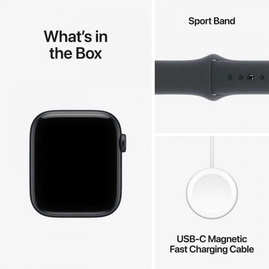 Смарт-годинник Apple Watch SE 3 GPS 44mm Midnight Aluminium Case with Midnight Sport Band - M/L (MEHQ4RK/A)
