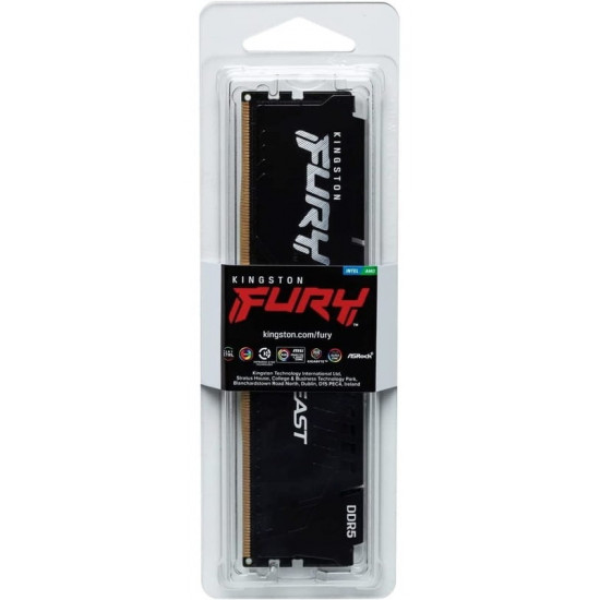 Модуль пам`ятi DDR5 32GB/6000 Kingston Fury Beast Black (KF560C36BBE-32)