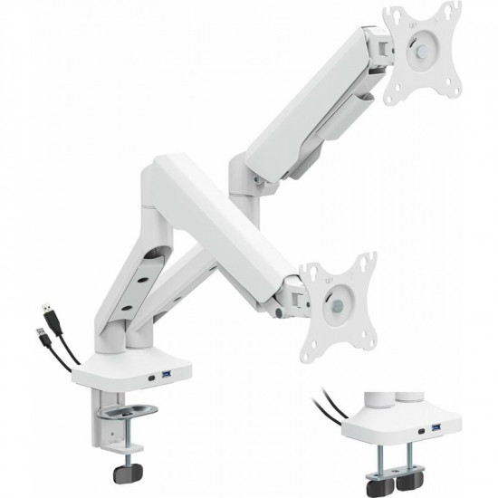 Кріплення настільне для двох моніторів OfficePro 17-35" White (MA452W)