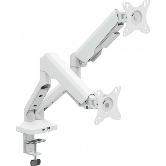 Кріплення настільне для двох моніторів OfficePro 17-35" White (MA452W)