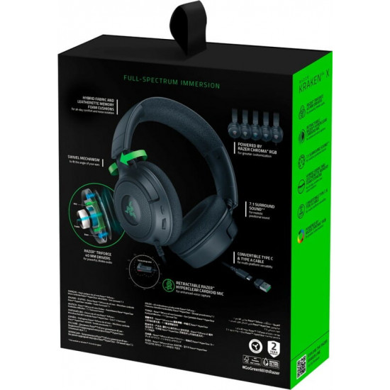 Гарнітура Razer Kraken V4 X (RZ04-05180100-R3M1)