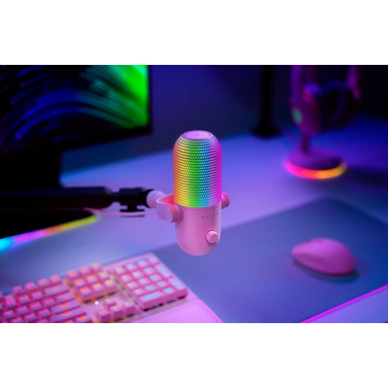 Мікрофон Razer Seiren V3 Chroma Quartz (RZ19-05060300-R3M1)