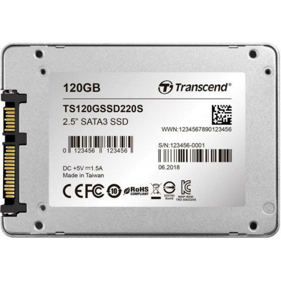 Накопичувач SSD  120GB Transcend SSD220 (TS120GSSD220S)