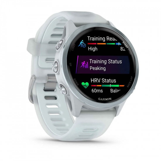 Смарт-годинник Garmin Forerunner 570 42mm Cloud Blue with Cloud Blue/Translucent Whitestone with Silver Buckle (010-02970-41)