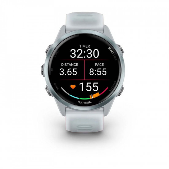 Смарт-годинник Garmin Forerunner 570 42mm Cloud Blue with Cloud Blue/Translucent Whitestone with Silver Buckle (010-02970-41)