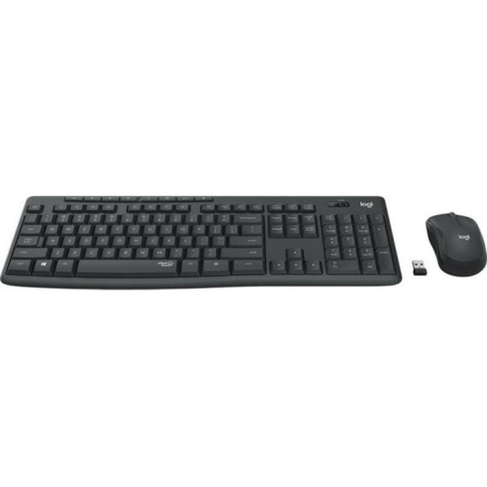 Комплект (клавiатура, миша) бездротовий Logitech MK295 Combo Black (920-009800)
