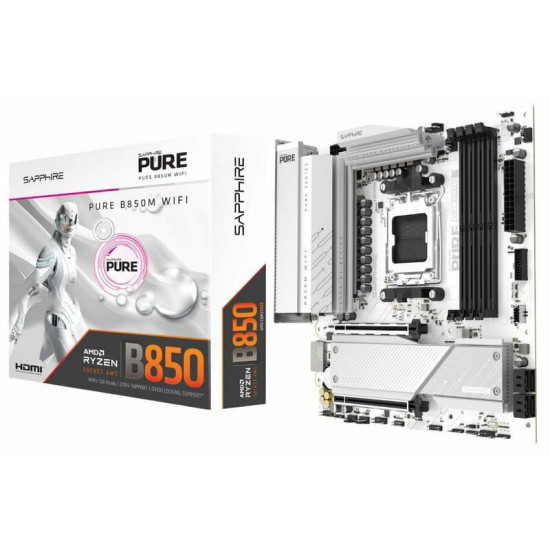 Материнська плата Sapphire B850M Pure WiFi Socket AM5
