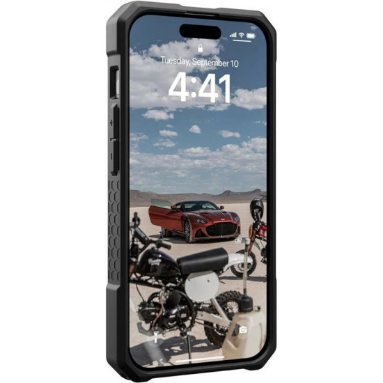 Чохол-накладка Urban Armor Gear Monarch Pro Magsafe для Apple iPhone 15 Pro Kevlar Black (114221113940)
