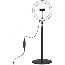 Кільцева USB LED-лампа Puluz PKT3039 10.2" + настільне кріплення 1.4 м (PKT3039)