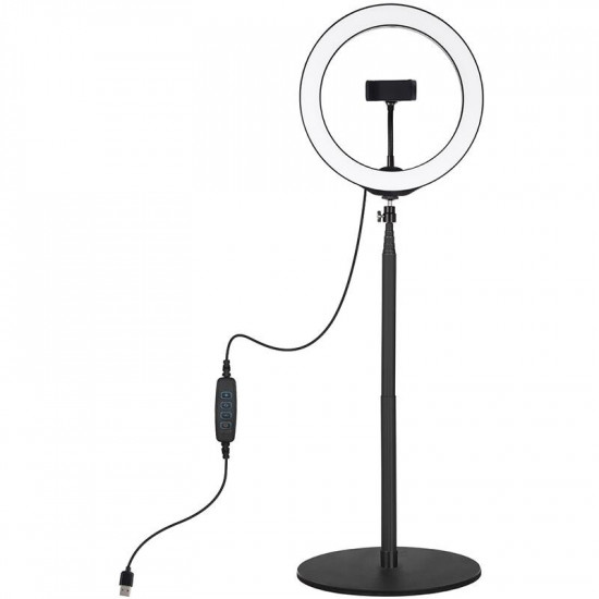 Кільцева USB LED-лампа Puluz PKT3039 10.2" + настільне кріплення 1.4 м (PKT3039)