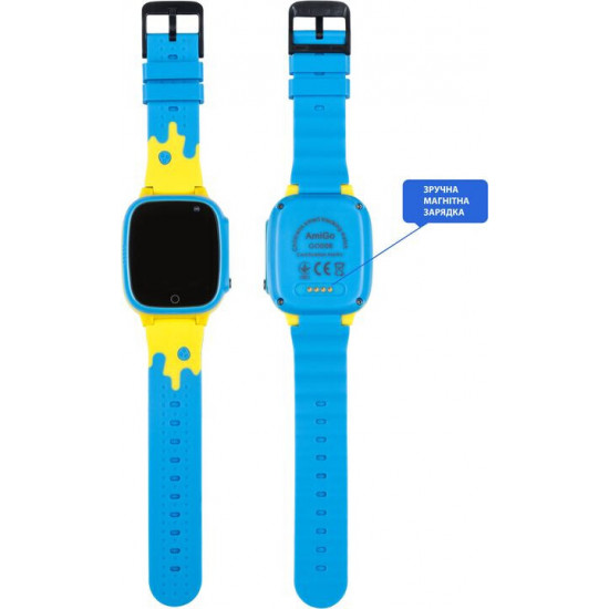 Дитячий смарт-годинник AmiGo GO008 Glory GPS WiFi Blue Yellow