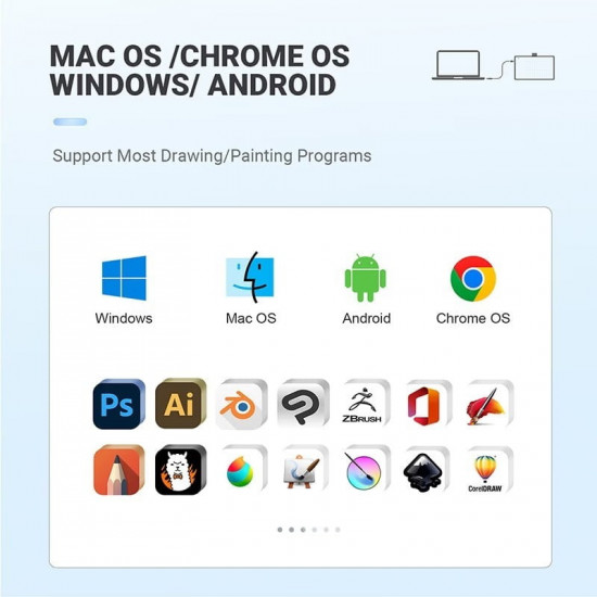 Графічний планшет Parblo Ninos N4 Blue
