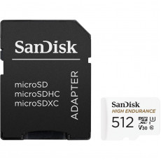 Карта пам`ятi MicroSDXC 512GB UHS-1/U3 Class 10 SanDisk High Endurance R100/W40MB/s + SD-адаптер (SDSQQNR-512G-GN6IA)