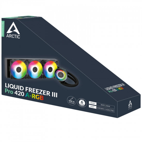 Система водяного охолодження Arctic Liquid Freezer III Pro 420 A-RGB Black (ACFRE00185A)