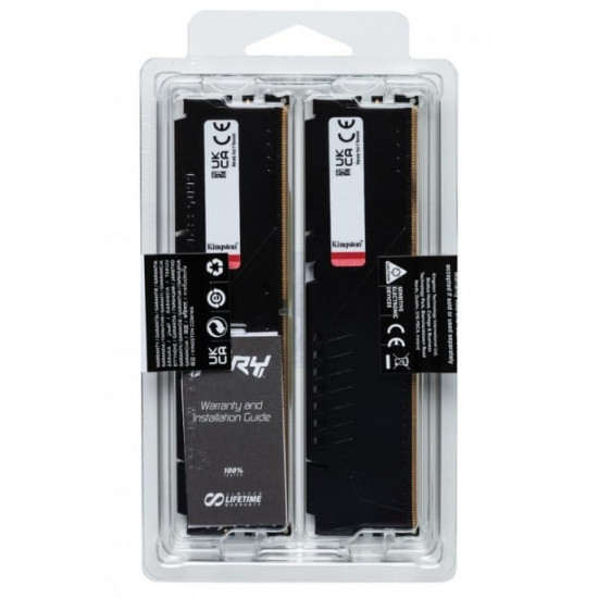 Модуль пам`яті DDR5 2x8GB/6000 Kingston Fury Beast Black (KF560C30BBEK2-16)