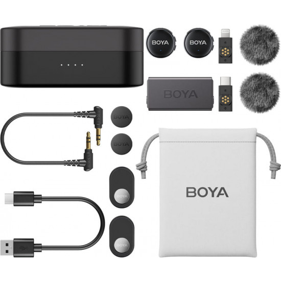 Мікрофон BOYA LINK 3-01 Type-C/TRS/Lightning Black