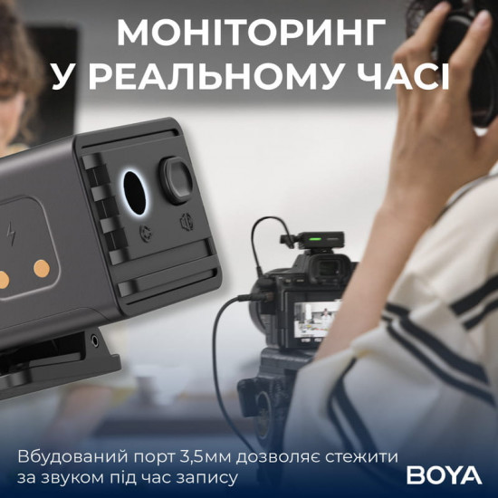Мікрофон BOYA LINK 3-01 Type-C/TRS/Lightning Black