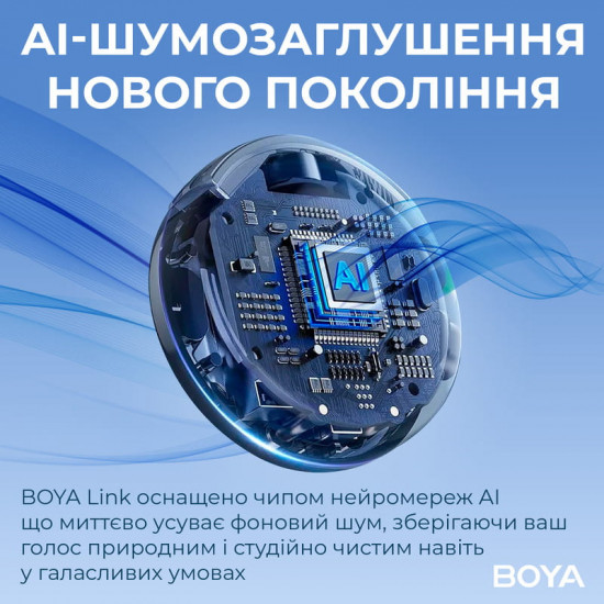 Мікрофон BOYA LINK 3-01 Type-C/TRS/Lightning Black