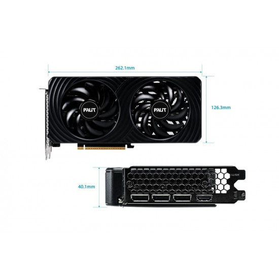 Відеокарта GF RTX 5060 8GB GDDR7 Dual OC Palit (NE75060S19P1-GB2063D)