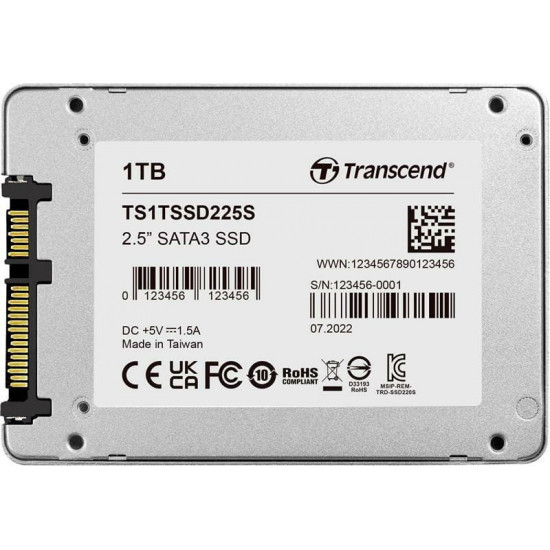 Накопичувач SSD 1TB Transcend SSD225S 2.5" SATA III 3D V-NAND (TS1TSSD225S)