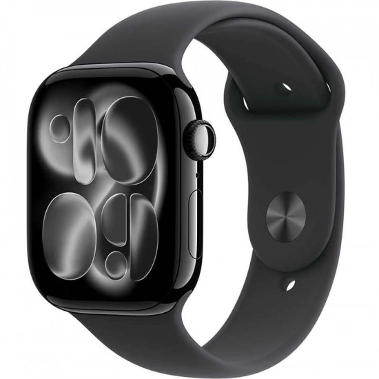 Смарт-годинник Apple Watch Series 11 GPS 46mm Jet Black Aluminium Case with Black Sport Band - M/L (MEUX4RK/A)